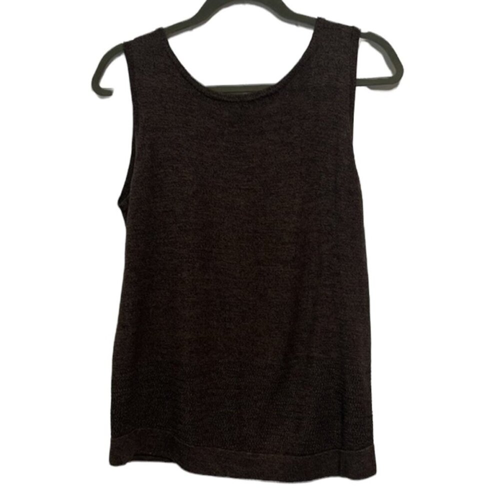 Mel & Lisa silk blend sleeveless top with matching cardigan size small - Picture 3 of 7